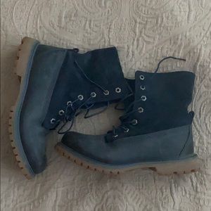 Blue Suede Boots (Timberland)!